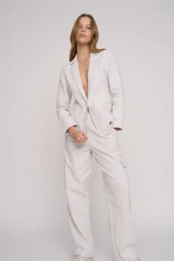 Isabel Linen Blend Cargo Pant