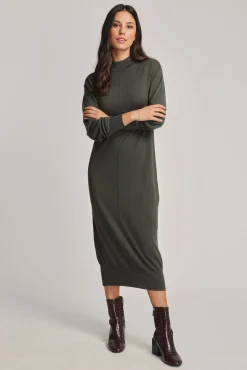 Joan Merino High Neck Dress