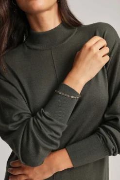 Joan Merino High Neck Dress