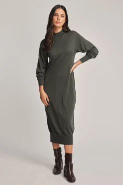 Joan Merino High Neck Dress