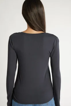 Katie Long Sleeve V Neck Tee