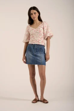 Killarney Denim Mini Skirt