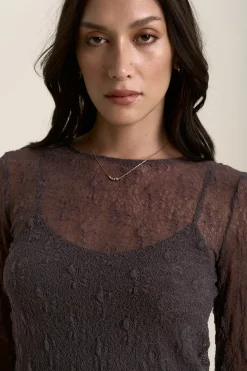 Lavender Lace Top