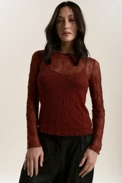 Lavender Lace Top