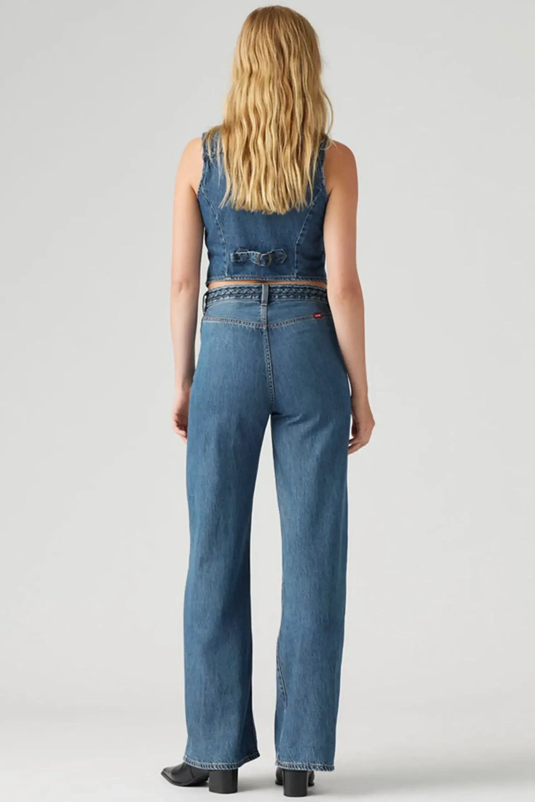Levi's Ribcage Braided Wide Leg Jeans