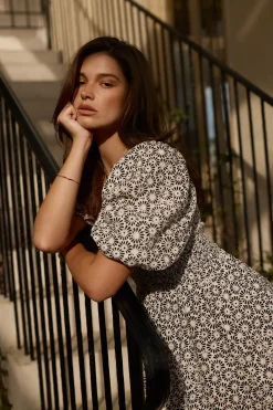 Lilian Puff Sleeve Mini Dress