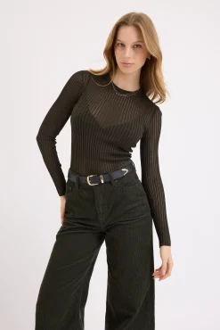 Lola Ladder Knit Layering Top