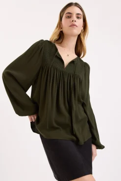 Lorelai Shirred Detail Blouse