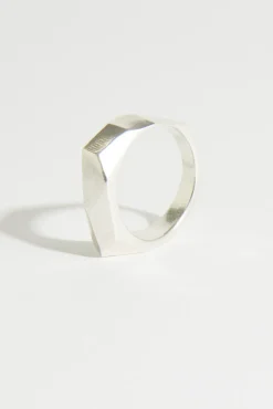 Love Winter Chunky Geometric Facet Ring