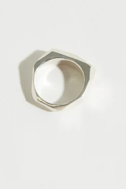 Love Winter Chunky Geometric Facet Ring
