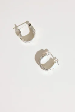 Love Winter Textured Hoops