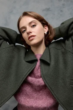 Maggie Wool Blend Bomber Jacket