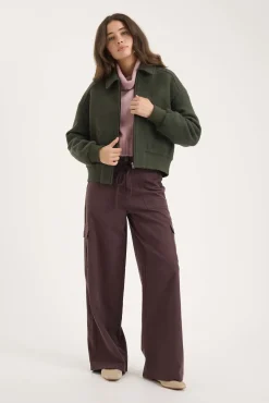 Maggie Wool Blend Bomber Jacket