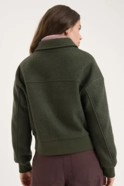 Maggie Wool Blend Bomber Jacket