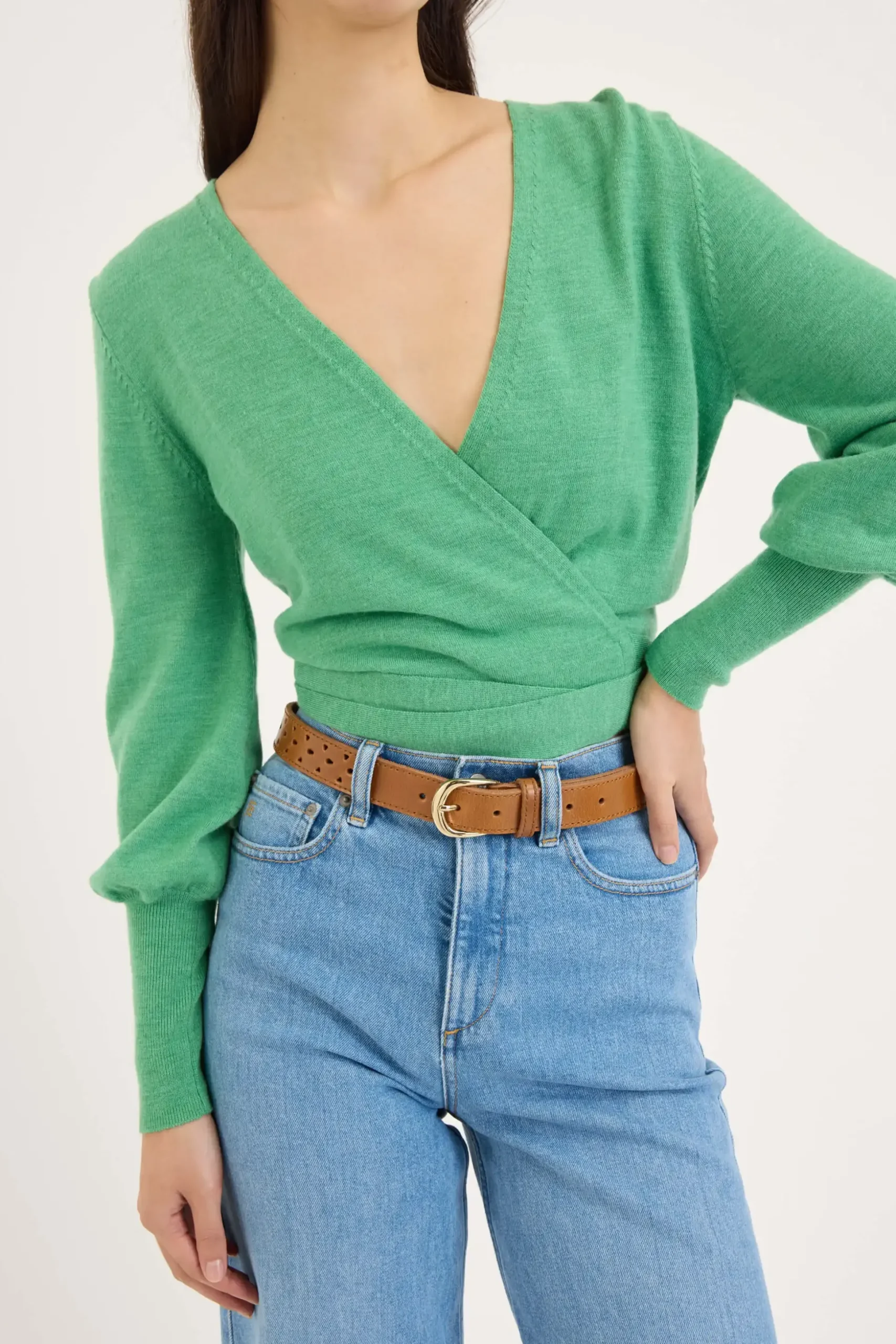Meg ZQ Merino Wrap Sweater