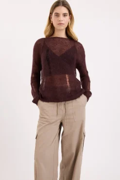 Naomi Distressed Knit Sweater