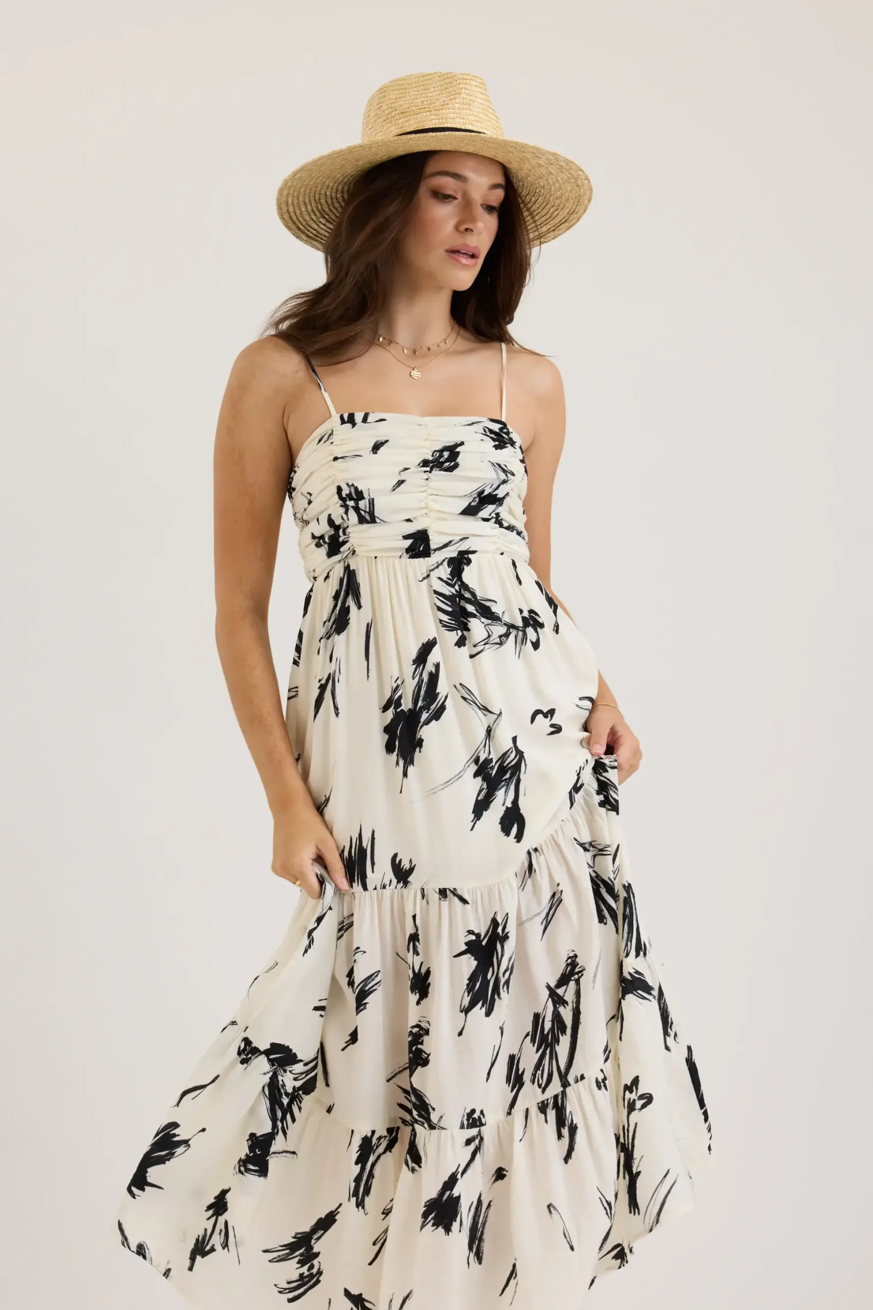 Paloma Pleat Detail Dress