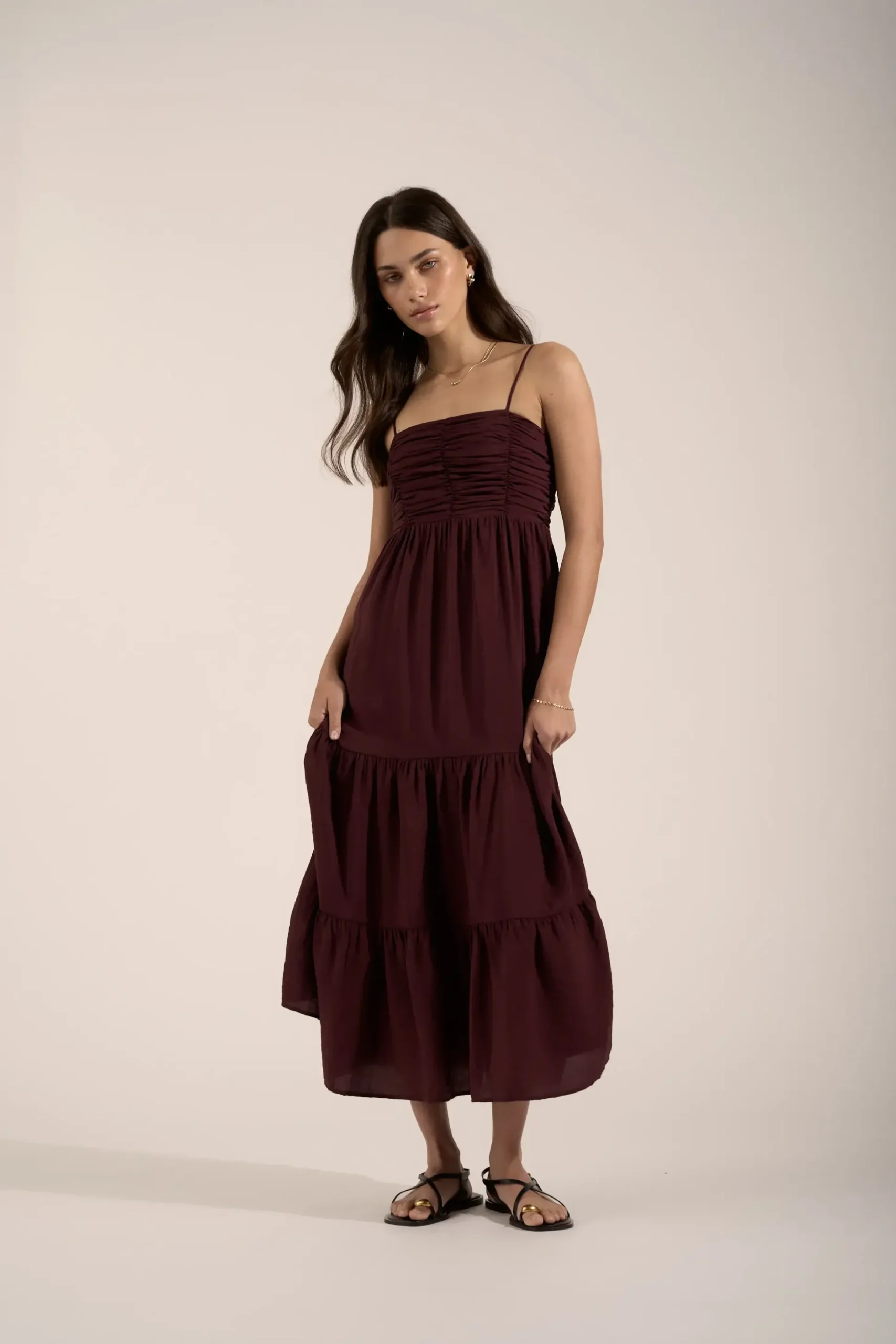 Paloma Pleat Detail Dress