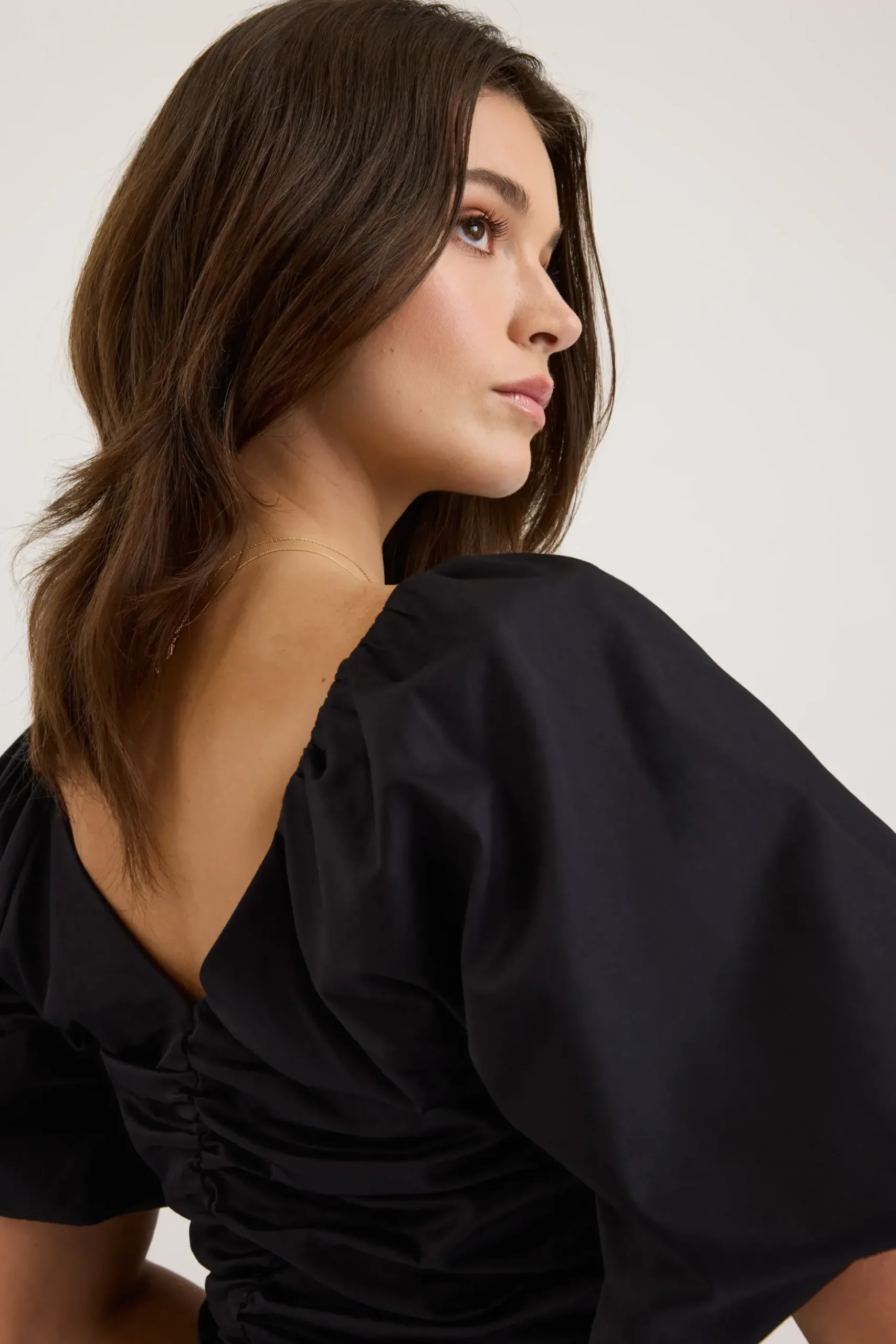 Petal Puff Detail Blouse