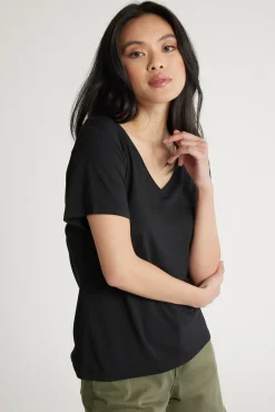 Riley Short Sleeve V Neck Tee