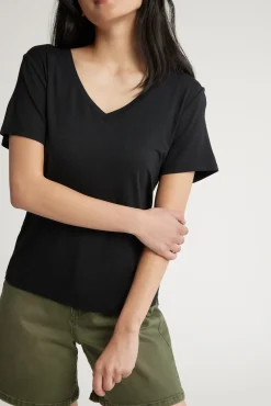Riley Short Sleeve V Neck Tee
