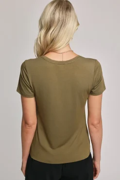 Riley Short Sleeve V Neck Tee