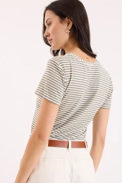 Riley Short Sleeve V Neck Tee
