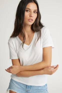 Riley Short Sleeve V Neck Tee