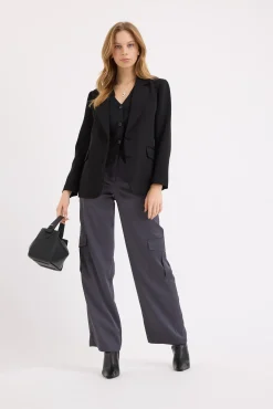 Sandra Satin Cargo Pant