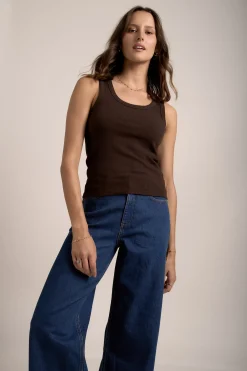 Sophie Organic Cotton Ribbed Tank
