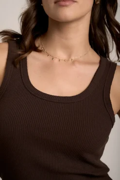 Sophie Organic Cotton Ribbed Tank