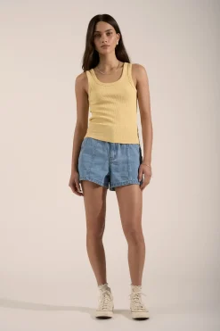 Sophie Organic Cotton Ribbed Tank