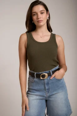 Sophie Organic Cotton Ribbed Tank