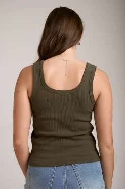 Sophie Organic Cotton Ribbed Tank
