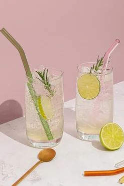 Sucker Drinking Glass Straws