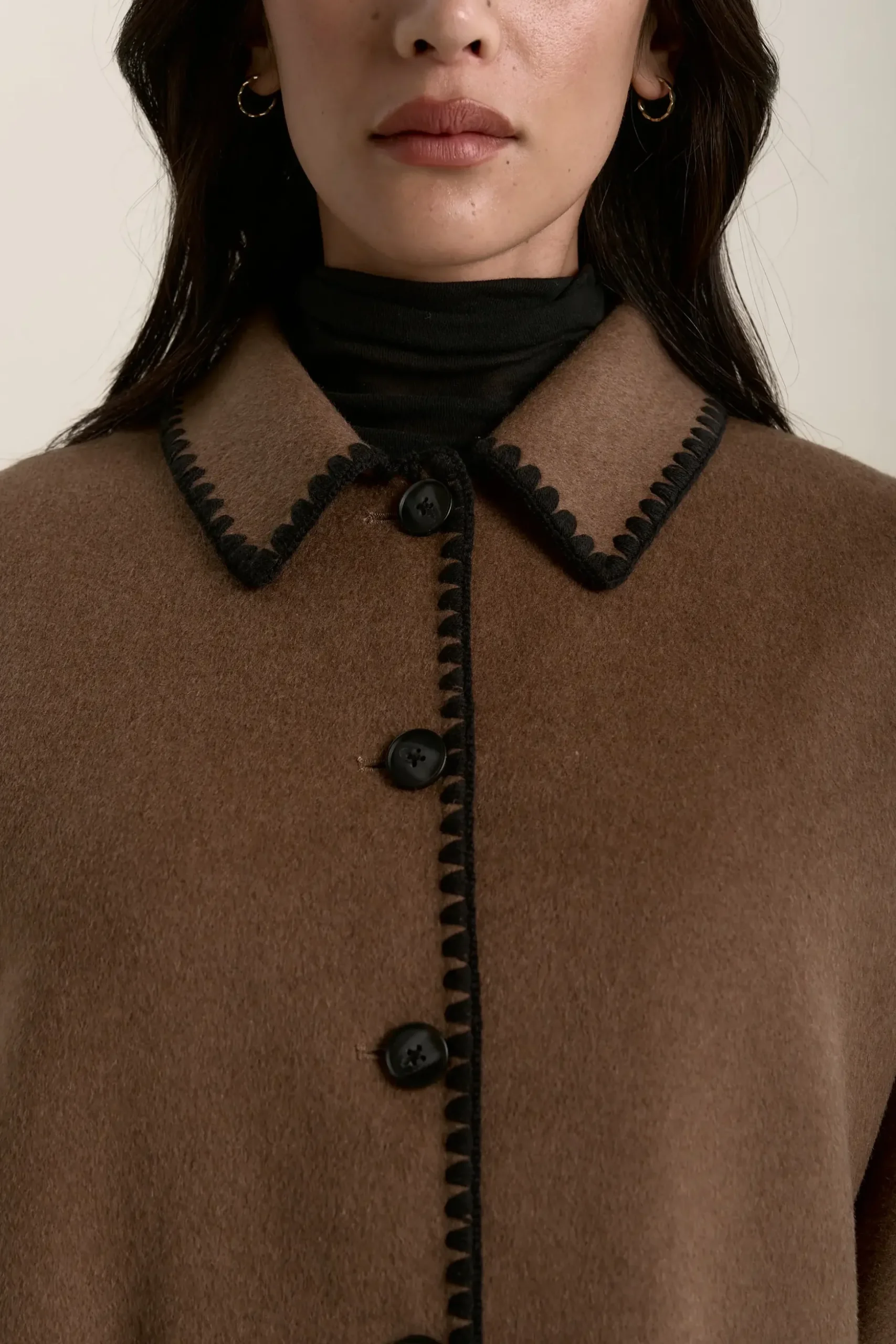 The Contrast Stitch Coat
