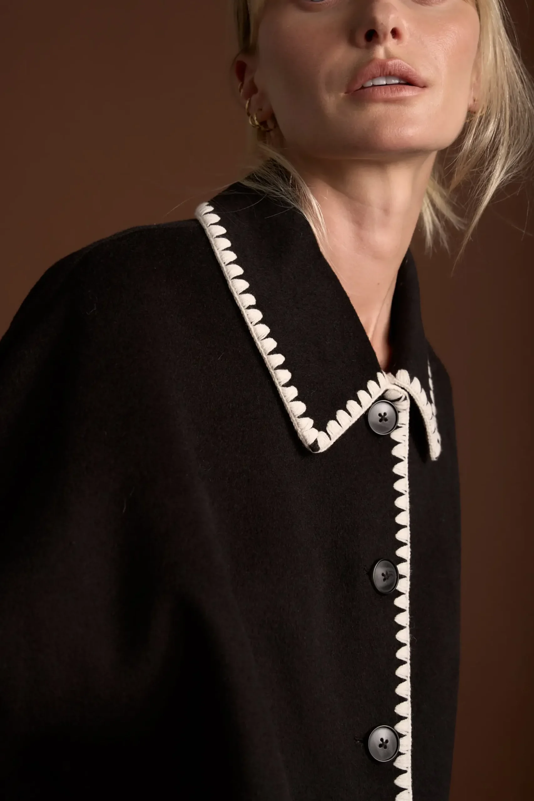 The Contrast Stitch Coat
