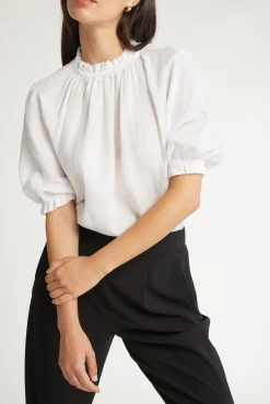 The Frill Detail Short Sleeve Blouse