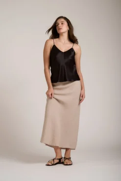 The Linen Slip Skirt
