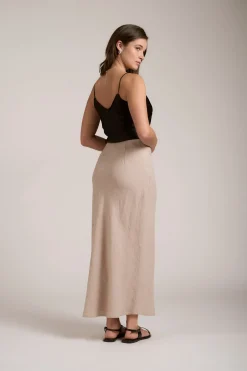 The Linen Slip Skirt