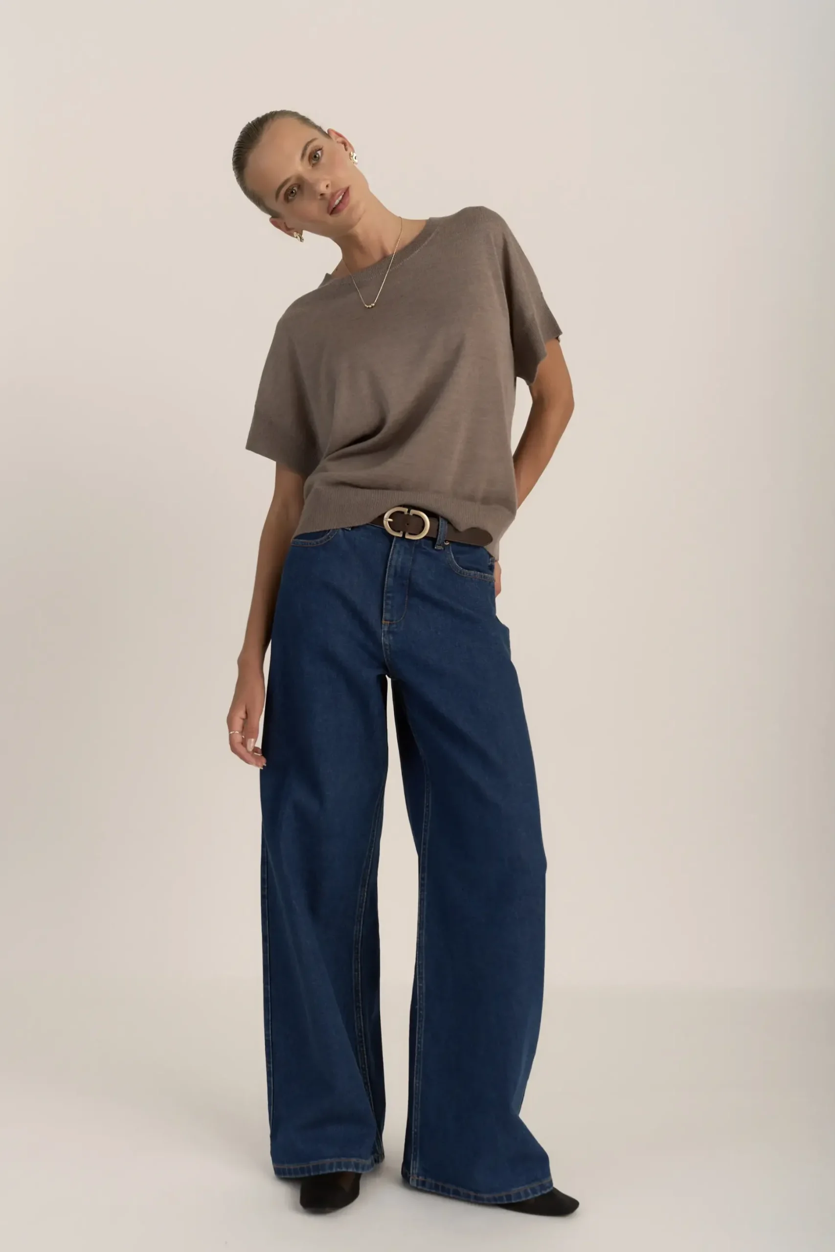The Merino Silk Knit Tee