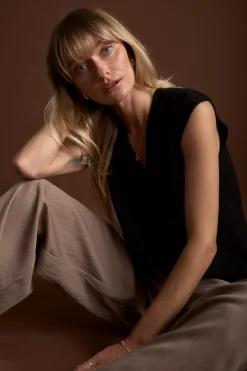 The Merino Silk Lurex Vest