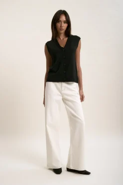 The Merino Silk Lurex Vest