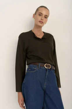 The Merino Silk Relaxed Top