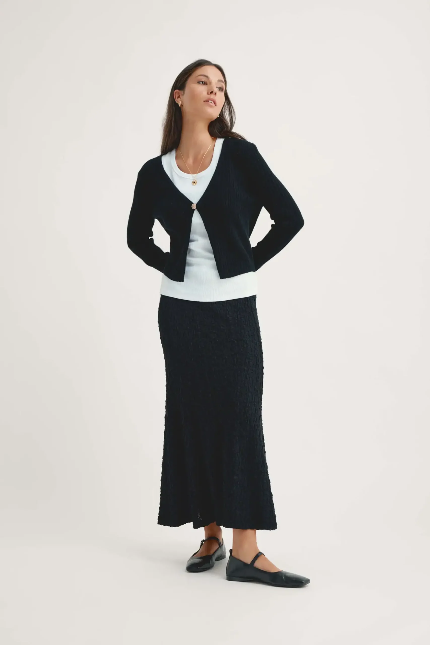 The Recycled Cashmere Button Cardigan