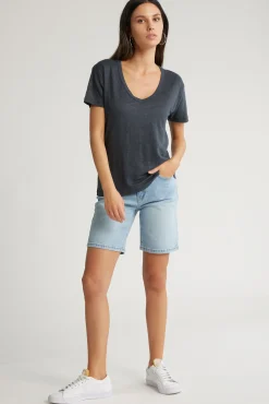 The Relaxed Straight Denim Short