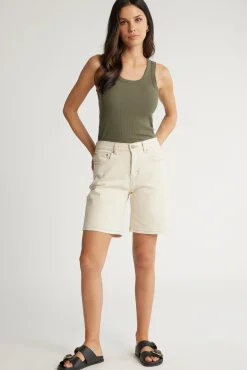 The Relaxed Straight Denim Short