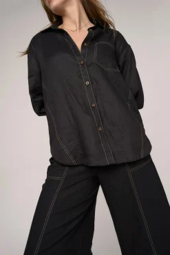 The Seam Detail Linen Shirt