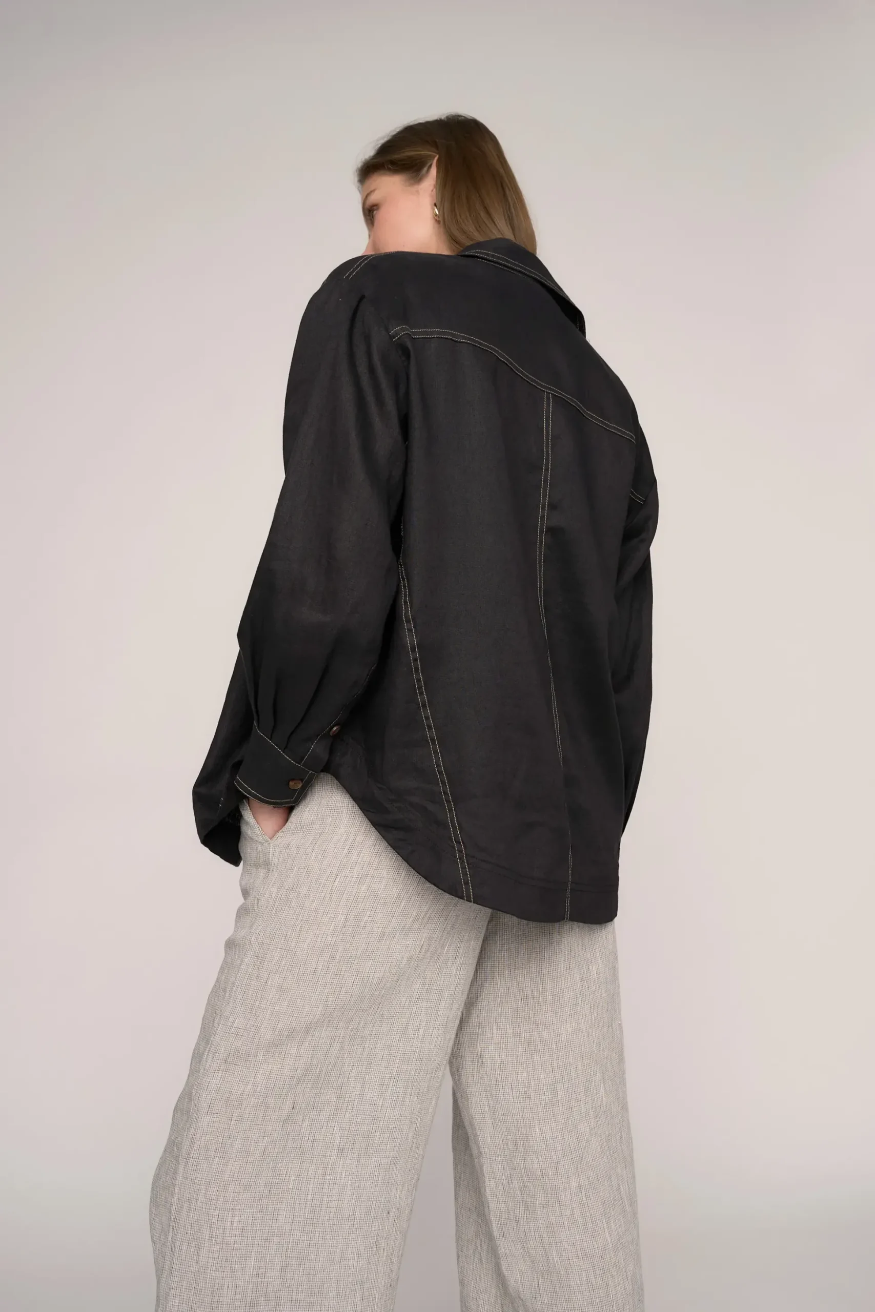The Seam Detail Linen Shirt