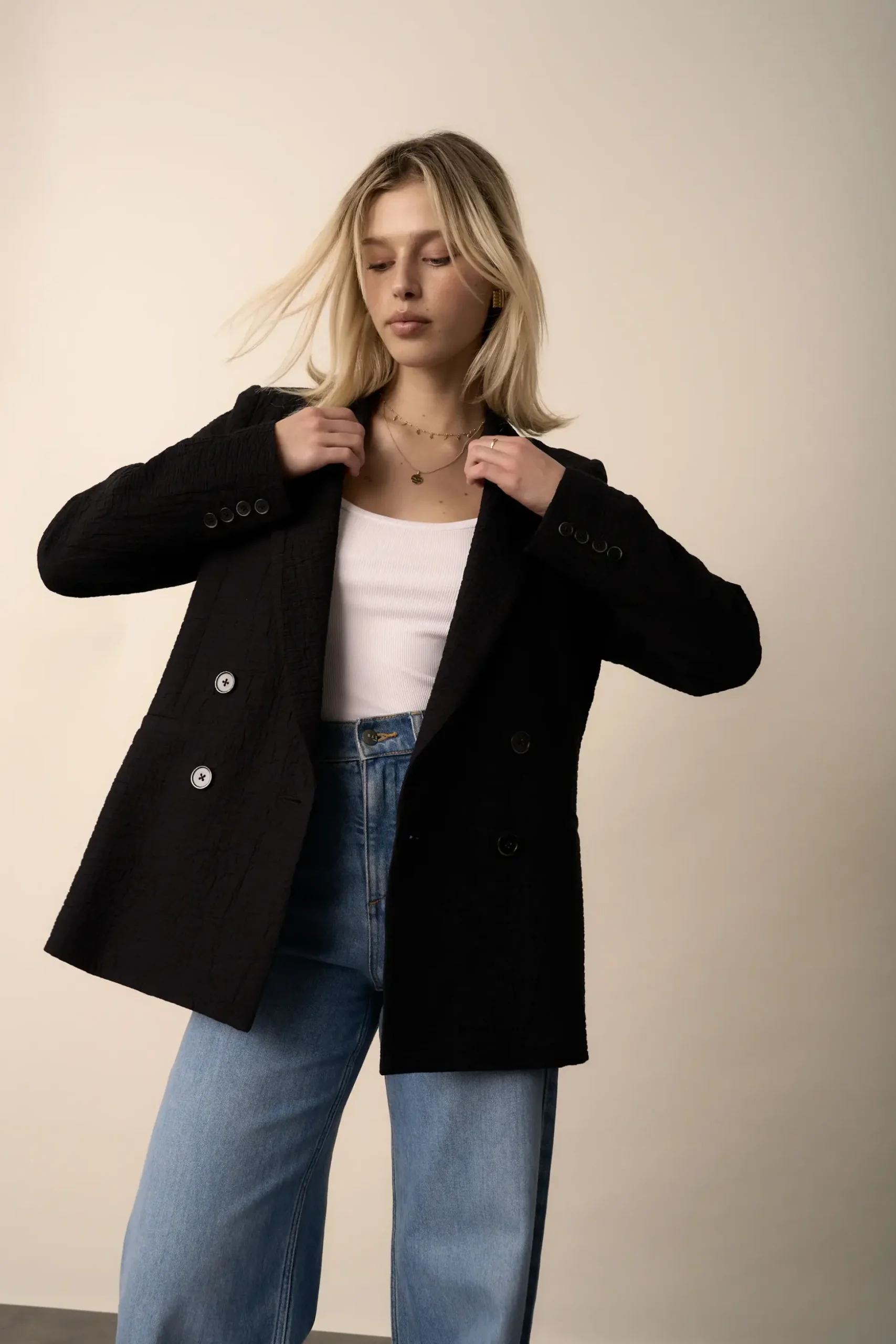 The Textured Boyfriend Blazer